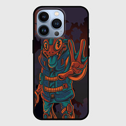 Чехол для iPhone 13 Pro Токсичная лягуха, цвет: 3D-черный