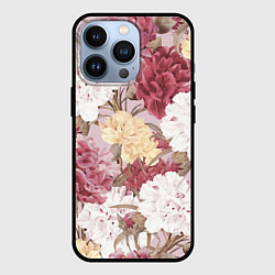 Чехол для iPhone 13 Pro Цветы Восхитительный Летний Букет Пион, цвет: 3D-черный