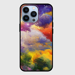 Чехол для iPhone 13 Pro Красочный горный пейзаж Грузия Colorful mountain l, цвет: 3D-черный