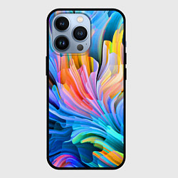 Чехол для iPhone 13 Pro Красочный абстрактный паттерн Лето Colorful Abstra, цвет: 3D-черный