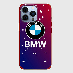 Чехол для iPhone 13 Pro BMW Градиент Краска, цвет: 3D-красный