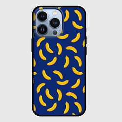 Чехол для iPhone 13 Pro Banana style Банана стайл, веселый банановый патте, цвет: 3D-черный