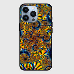 Чехол для iPhone 13 Pro FRACTAL COLOR PATTERN, цвет: 3D-черный