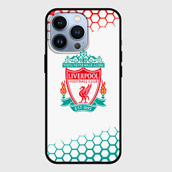 Чехол для iPhone 13 Pro Liverpool соты, цвет: 3D-черный