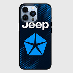 Чехол для iPhone 13 Pro JEEP Абстракция, цвет: 3D-черный