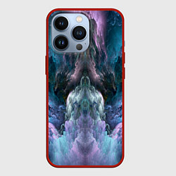 Чехол для iPhone 13 Pro Облака неонового цвета Neon colored clouds, цвет: 3D-красный