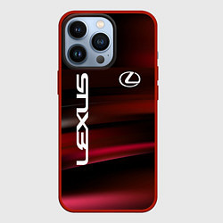 Чехол для iPhone 13 Pro Lexus - абстракция, цвет: 3D-красный