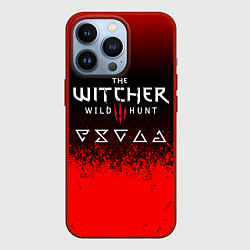 Чехол для iPhone 13 Pro Witcher blood, цвет: 3D-красный