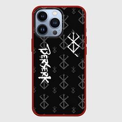 Чехол для iPhone 13 Pro Berserk bleck mask манга, цвет: 3D-красный