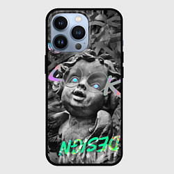 Чехол для iPhone 13 Pro Angel and butterfly, цвет: 3D-черный