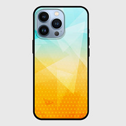 Чехол для iPhone 13 Pro Полигоны - Лед и мед, цвет: 3D-черный