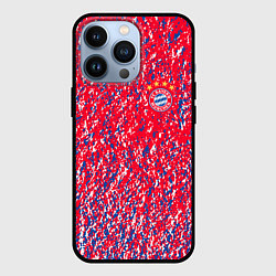 Чехол для iPhone 13 Pro Bayern munchen брызги красок, цвет: 3D-черный