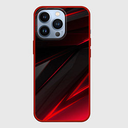 Чехол для iPhone 13 Pro Красно-черный фон, цвет: 3D-красный