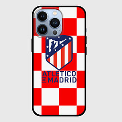 Чехол для iPhone 13 Pro Atletico madrid кубики, цвет: 3D-черный