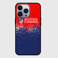 Чехол для iPhone 13 Pro Atletico madrid атлетико мадрид брызги красок, цвет: 3D-черный