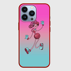 Чехол для iPhone 13 Pro Мама длинные ноги: Poppy Playtime, цвет: 3D-красный