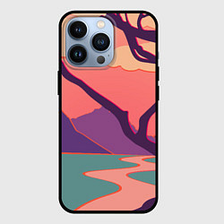 Чехол для iPhone 13 Pro Оранжевое небо, цвет: 3D-черный