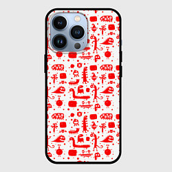 Чехол для iPhone 13 Pro RED MONSTERS, цвет: 3D-черный