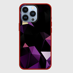 Чехол для iPhone 13 Pro Полигональная магия, цвет: 3D-красный