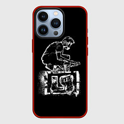 Чехол для iPhone 13 Pro Linkin Park граффити, цвет: 3D-красный