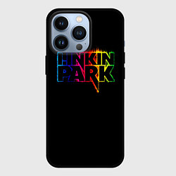 Чехол для iPhone 13 Pro Linkin Park neon, цвет: 3D-черный