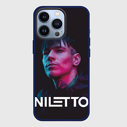 Чехол для iPhone 13 Pro Нилетто - портрет, цвет: 3D-тёмно-синий