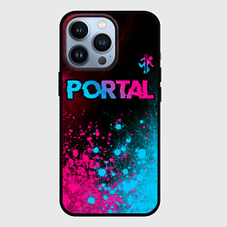 Чехол для iPhone 13 Pro Portal Neon Gradient, цвет: 3D-черный