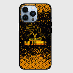 Чехол iPhone 13 Pro PlayerUnknowns Battlegrounds - брызги