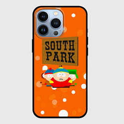 Чехол для iPhone 13 Pro Южный Парк на фоне кружков, цвет: 3D-черный