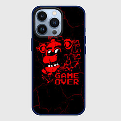 Чехол для iPhone 13 Pro Пять ночей с фредди - game over, цвет: 3D-тёмно-синий