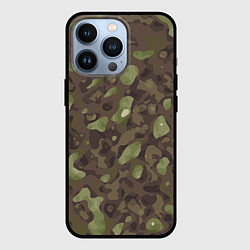 Чехол для iPhone 13 Pro Камуфляж Multicam, цвет: 3D-черный