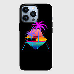 Чехол для iPhone 13 Pro Ретро пейзаж, цвет: 3D-черный