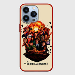Чехол для iPhone 13 Pro Академия Амбрелла 3 сезон, цвет: 3D-красный
