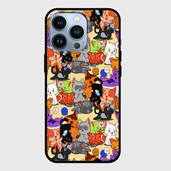 Чехол для iPhone 13 Pro Котики-такие котики, цвет: 3D-черный
