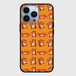Чехол для iPhone 13 Pro Лисички - такие лисички, цвет: 3D-черный