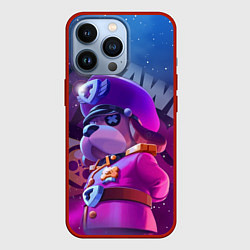 Чехол для iPhone 13 Pro Галактический генерал Гавс Brawl Stars, цвет: 3D-красный