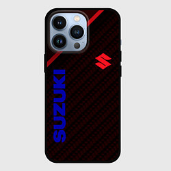 Чехол для iPhone 13 Pro Suzuki Абстракция, цвет: 3D-черный