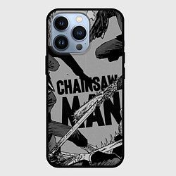 Чехол для iPhone 13 Pro Chainsaw man comix, цвет: 3D-черный