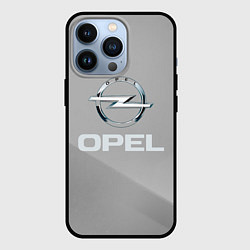 Чехол для iPhone 13 Pro Opel - серая абстракция, цвет: 3D-черный