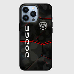 Чехол для iPhone 13 Pro Dodge абстракция спорт, цвет: 3D-черный