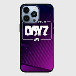 Чехол для iPhone 13 Pro DayZ gaming champion: рамка с лого и джойстиком на, цвет: 3D-черный