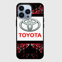 Чехол для iPhone 13 Pro Toyota - абстракция - лого, цвет: 3D-черный