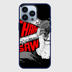Чехол для iPhone 13 Pro Человек-бензопила: Дэндзи, цвет: 3D-тёмно-синий