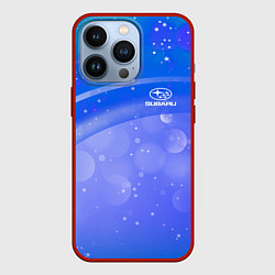Чехол для iPhone 13 Pro Субару - sport, цвет: 3D-красный