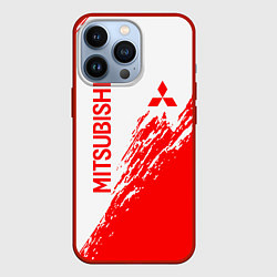 Чехол для iPhone 13 Pro Mitsubishi - красная текстура, цвет: 3D-красный