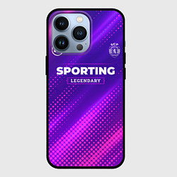 Чехол для iPhone 13 Pro Sporting legendary sport grunge, цвет: 3D-черный