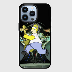Чехол для iPhone 13 Pro Гомер Симпсон - рок гитарист, цвет: 3D-черный