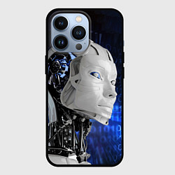 Чехол для iPhone 13 Pro Голова робота - киберпанк, цвет: 3D-черный