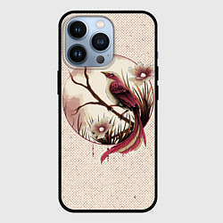 Чехол для iPhone 13 Pro Кукушка на ветке, цвет: 3D-черный