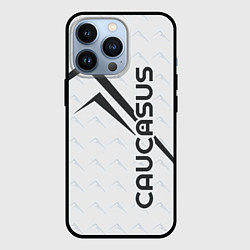 Чехол для iPhone 13 Pro Caucasus Mountains надпись Кавказ на английском с, цвет: 3D-черный